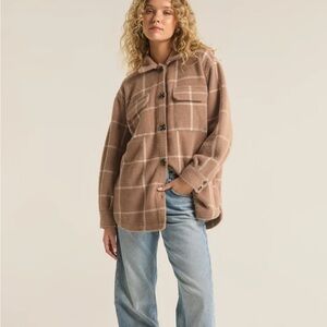 Z Supply Plaid Tucker Shirt Jacket